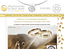 Tablet Screenshot of oronda.de